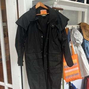 Authentic Australian waxed cotton rain duster coat